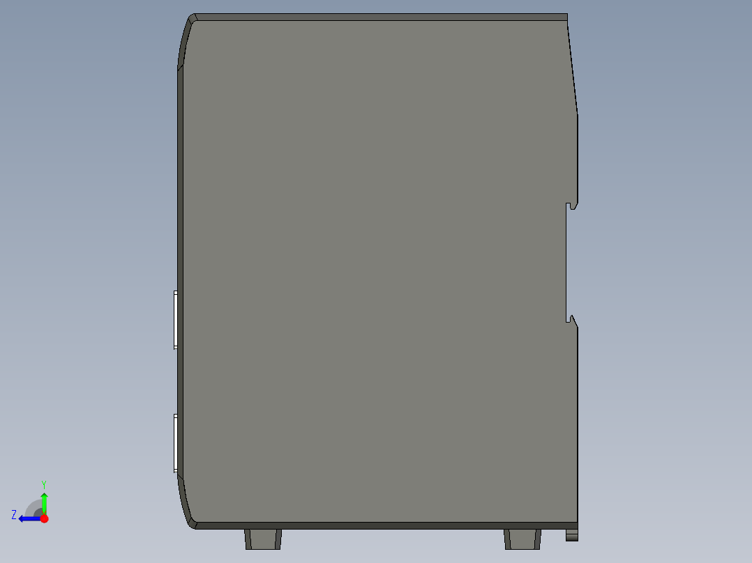基恩士CV-E300_kc图纸模型右视图