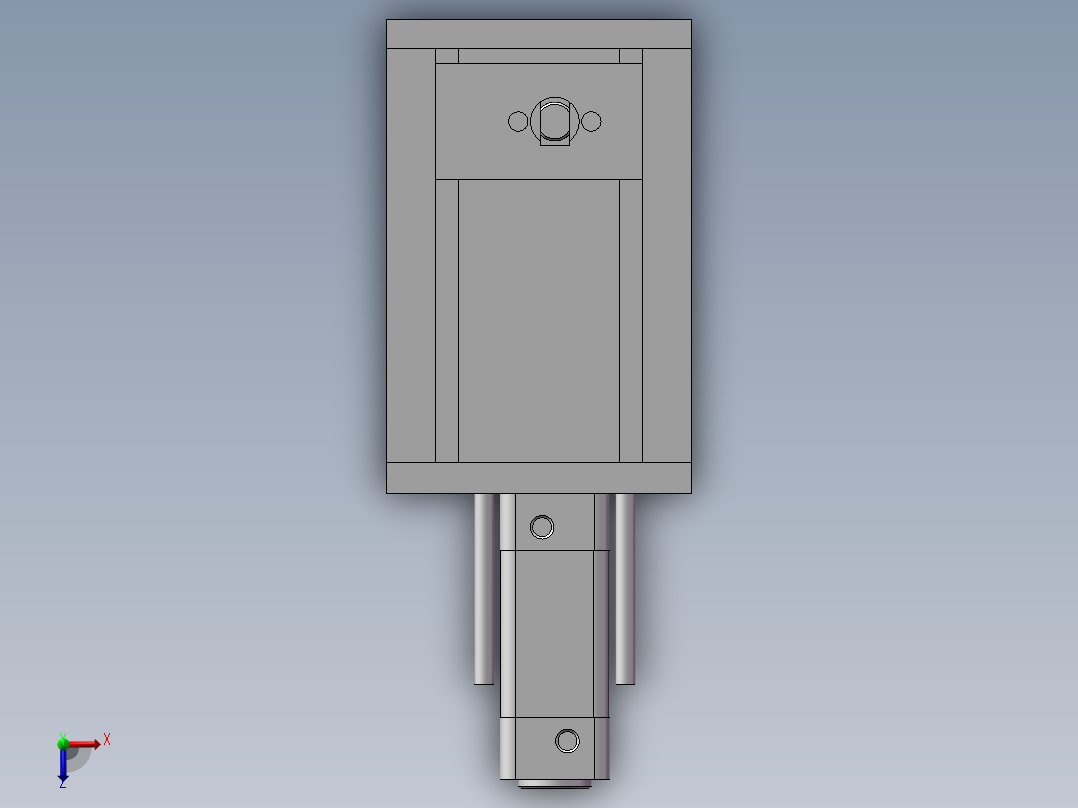 高压气动压管机俯视图