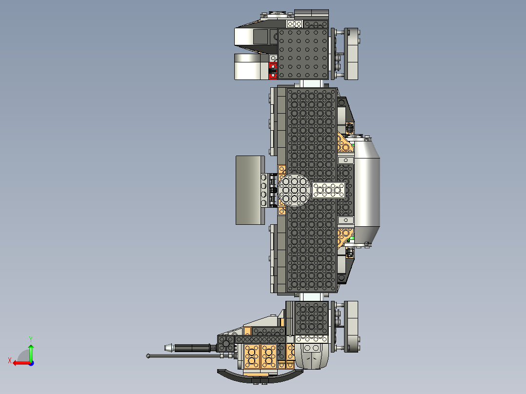 乐高星球大战战斗机后视图