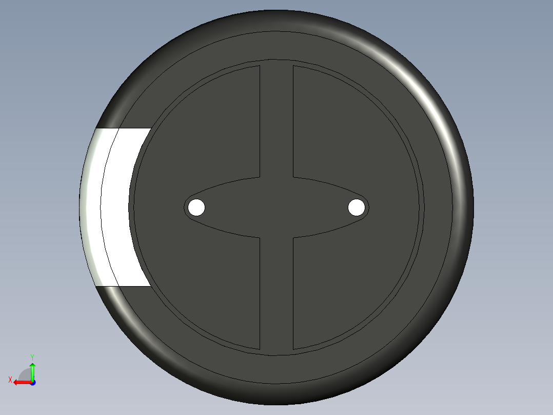 无源元件封装-CAP_RAD_D18x35.5_POL_BK后视图