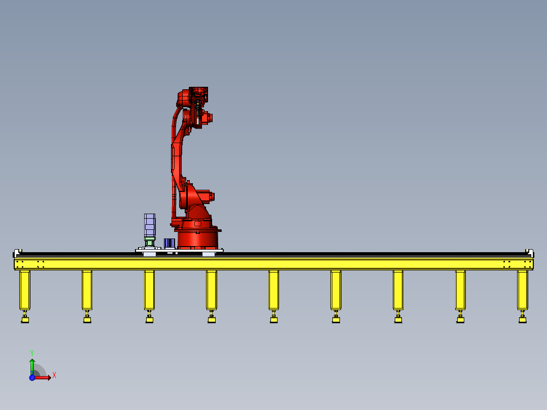 焊接机器人行走轴SW三维图==1138641==160ku前视图