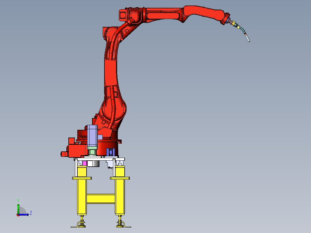 焊接机器人行走轴SW三维图==1138641==160ku左视图