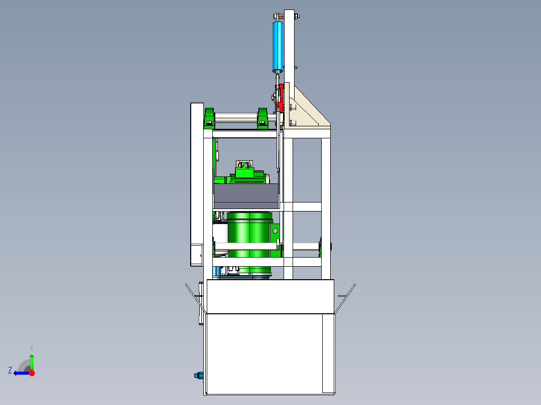折弯机sw20右视图