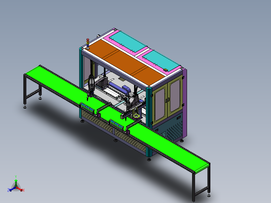 双工位在线跟随点胶设备sw16可编辑