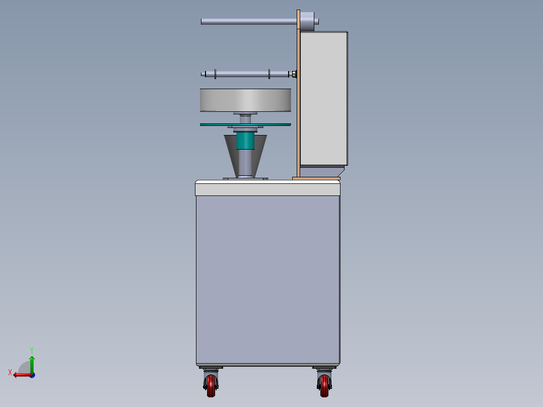 腊肠自动灌装生产线sw18可编辑后视图