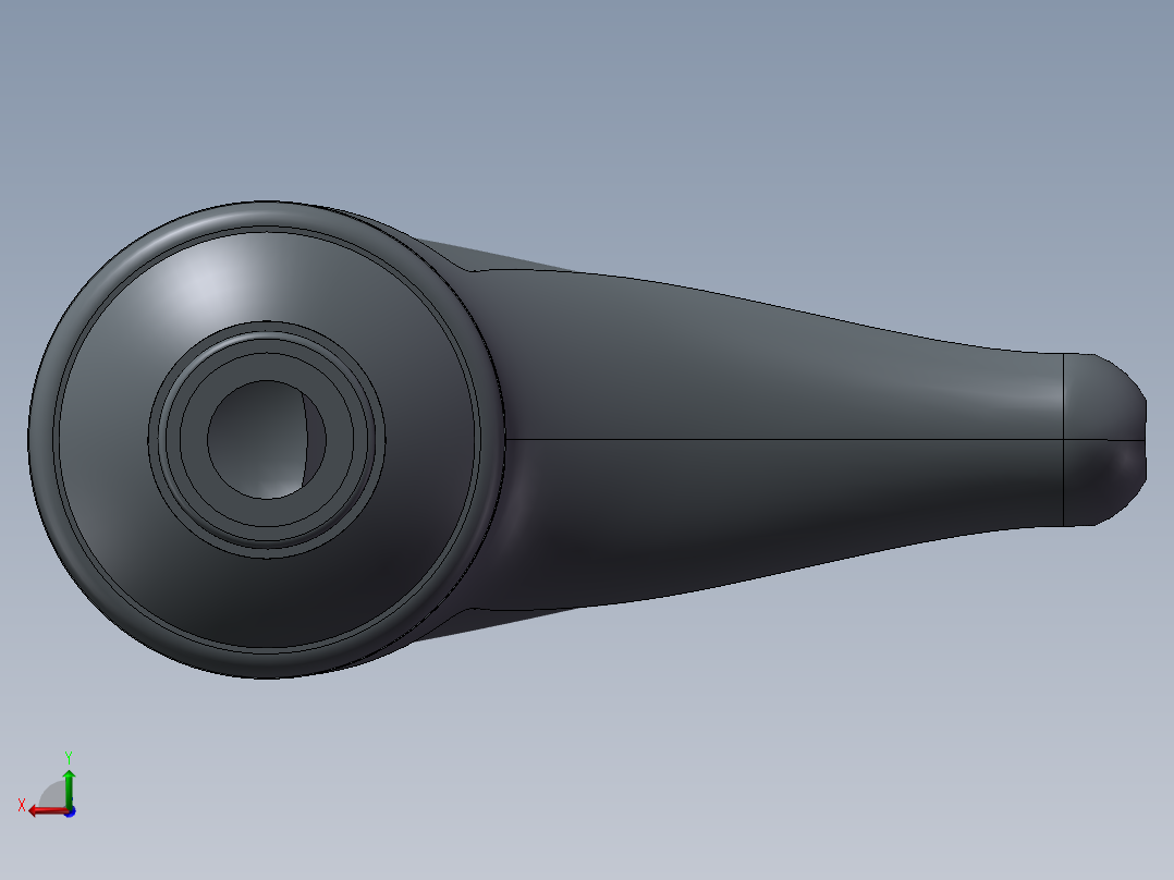 塑胶耳壳后视图