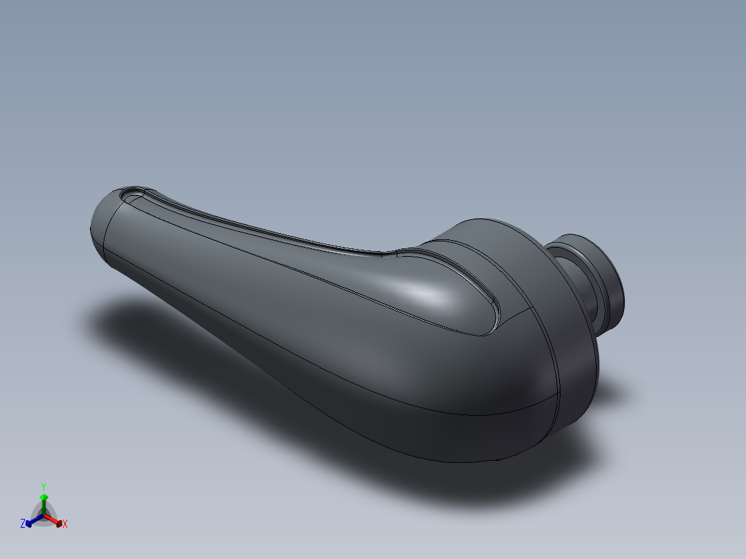 塑胶耳壳正等轴测图