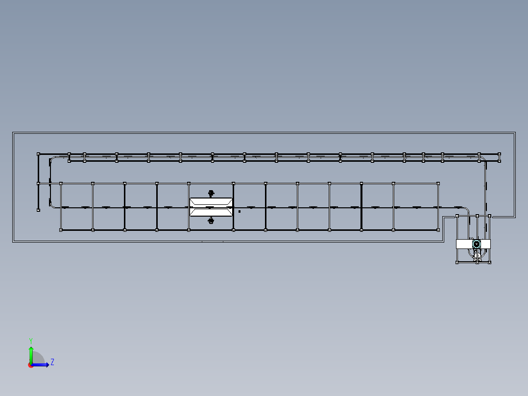 自动喷涂生产线680773左视图