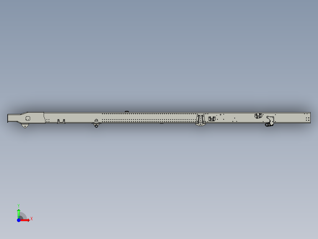 基于PROE4.0建模的车架前视图