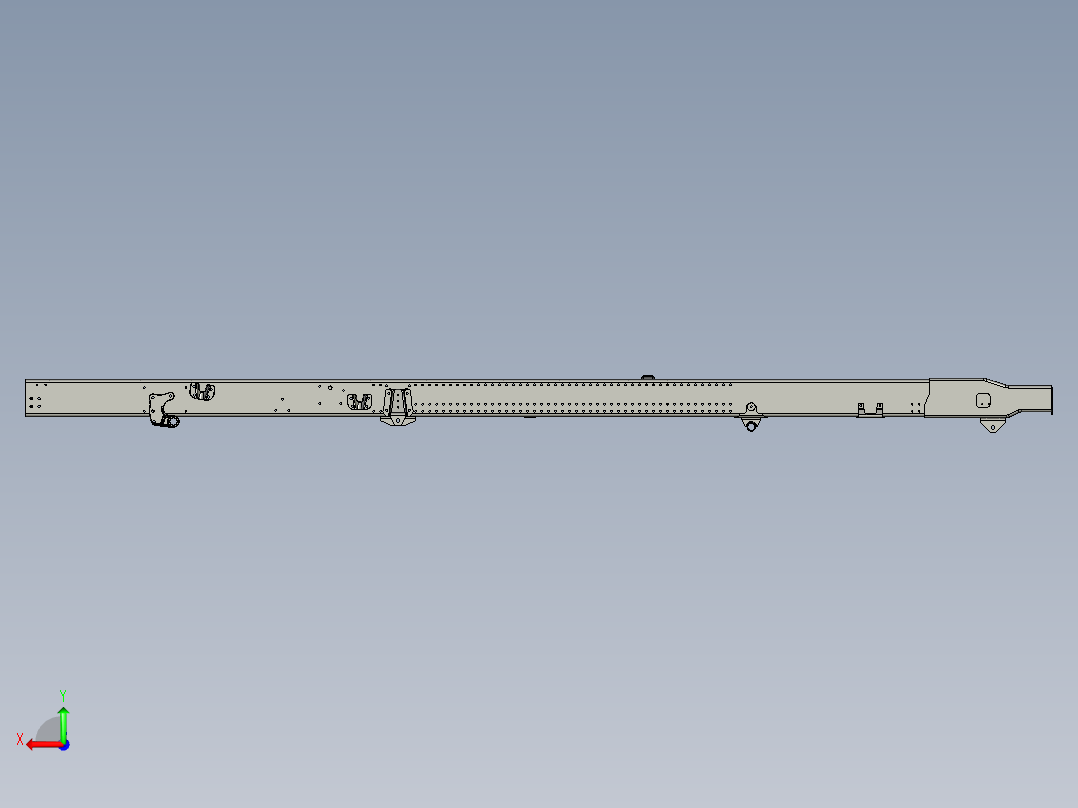 基于PROE4.0建模的车架后视图