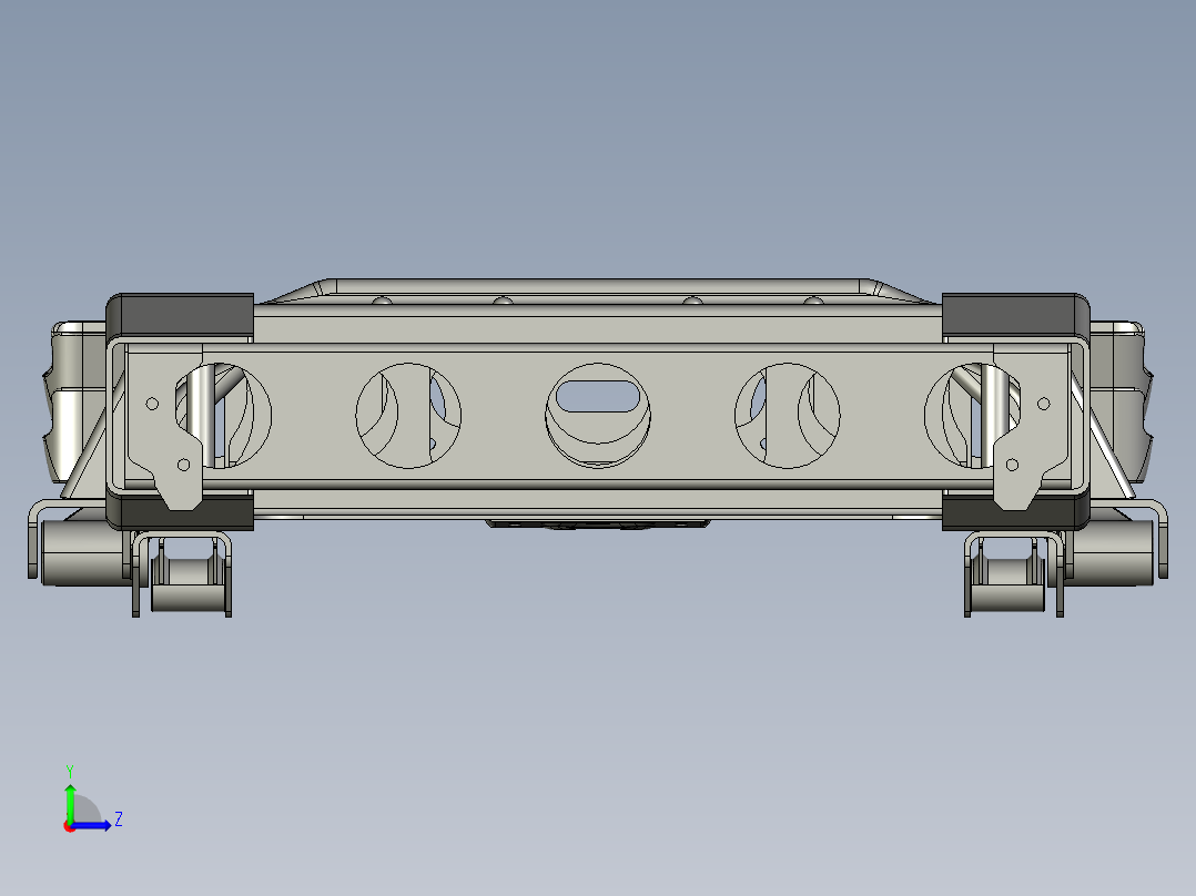 基于PROE4.0建模的车架左视图