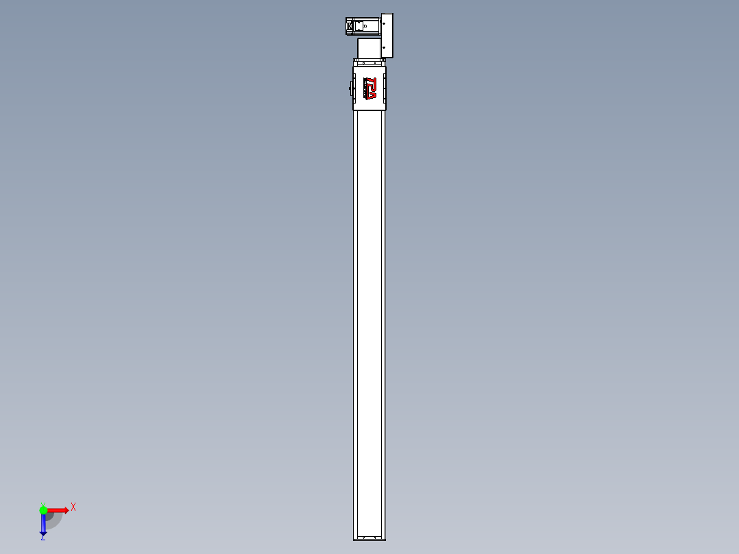 同步带全封闭直线模组TPA-HCB-110D-90-L1400-ML-C-P40-N3俯视图