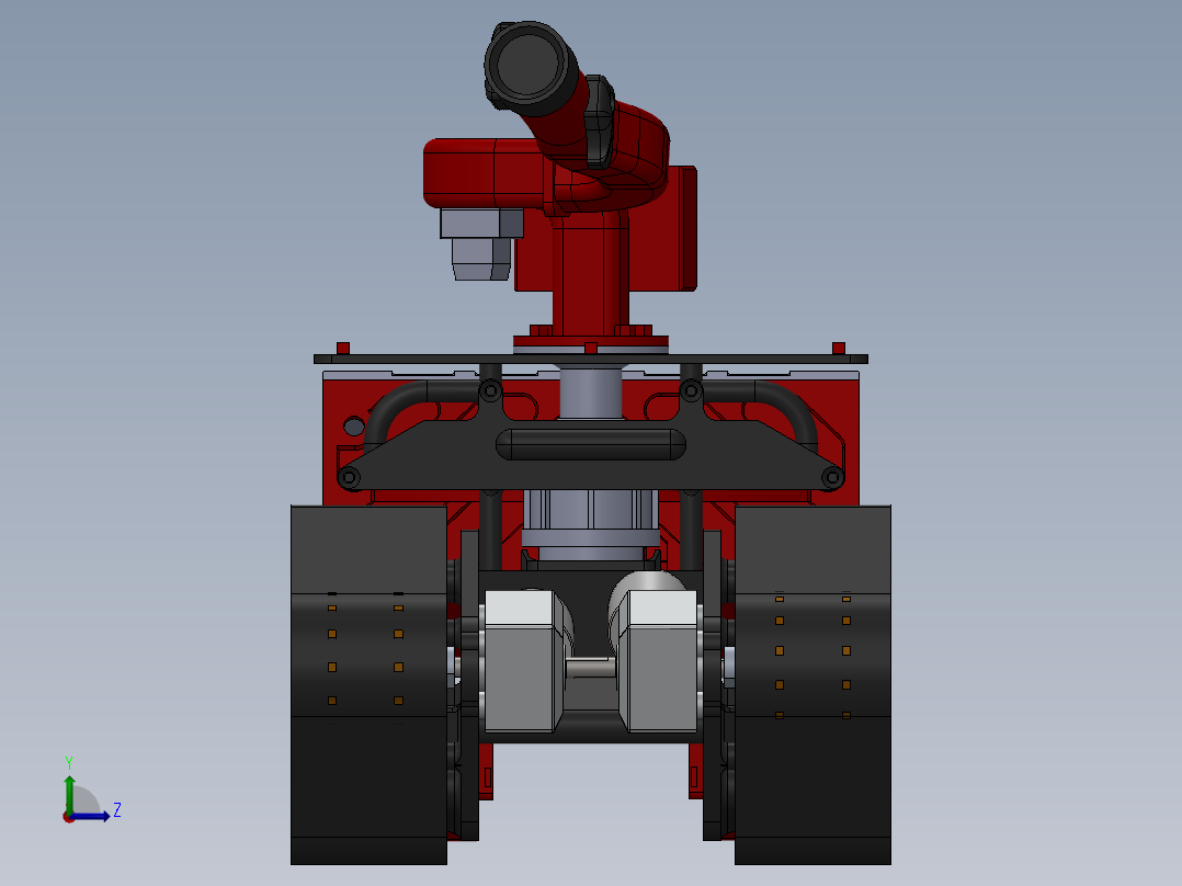 消防机器人V3左视图