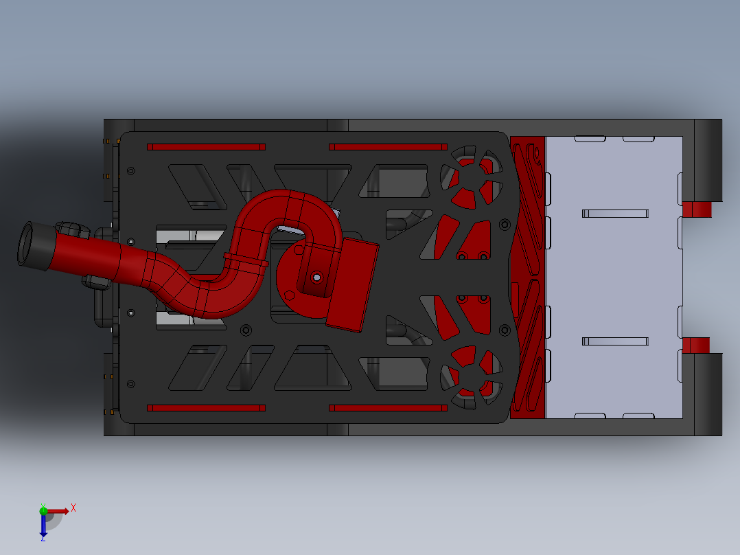 消防机器人V3俯视图