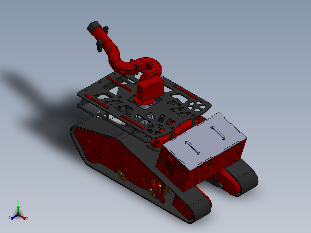 消防机器人V3正等轴测图