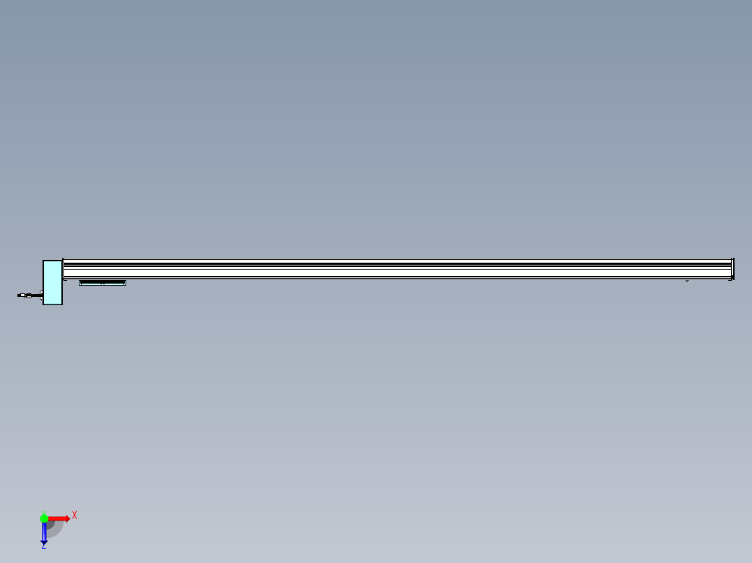 威洛博VBC同步带传动一无尘环境VBC14-L45-S2000-BRU-ZP40-C3俯视图