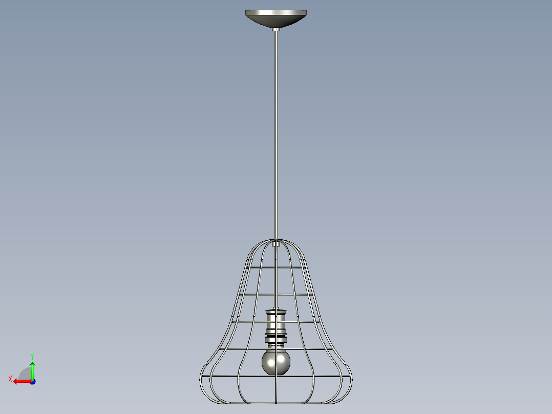 复古吊灯3后视图