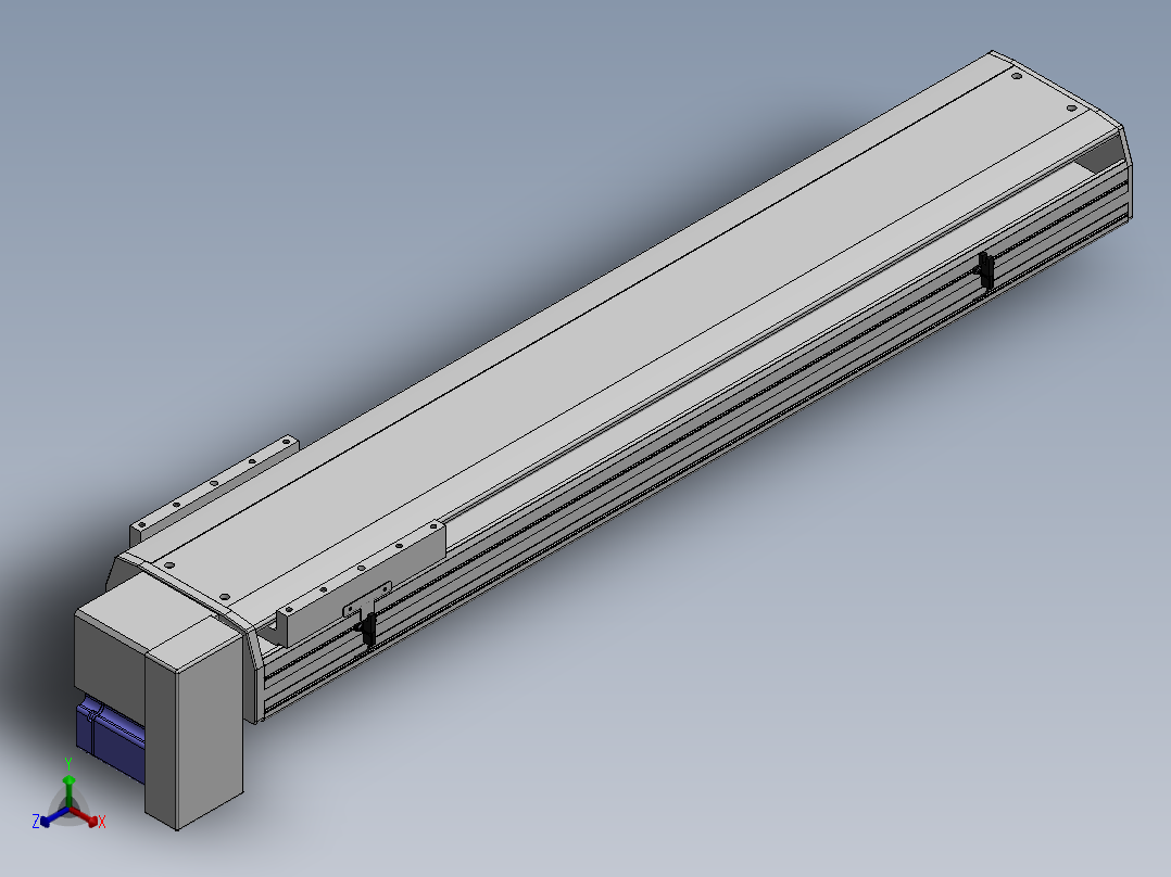 精密模组MT220-L150-900-RD-M75-C4正等轴测图