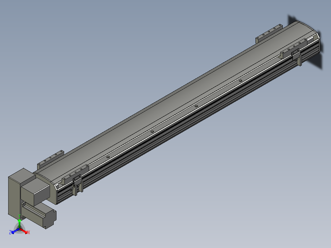 直线模组WG-LHB12-S950-LD设计图纸正等轴测图