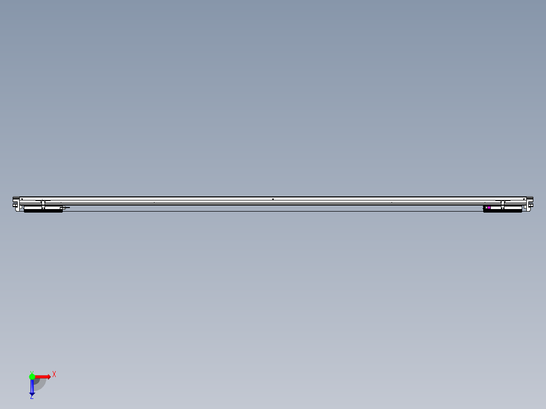 威洛博VL系列直线电机模组-2VL14S3-S2250俯视图