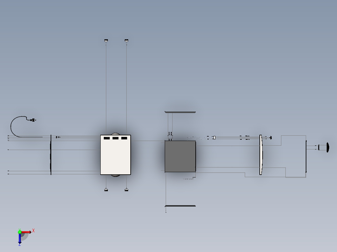 电动迷你烤箱俯视图