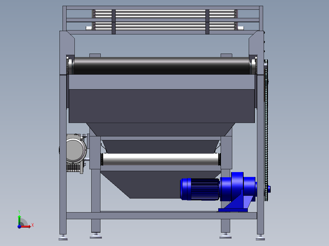 西兰花清洗处理机前视图