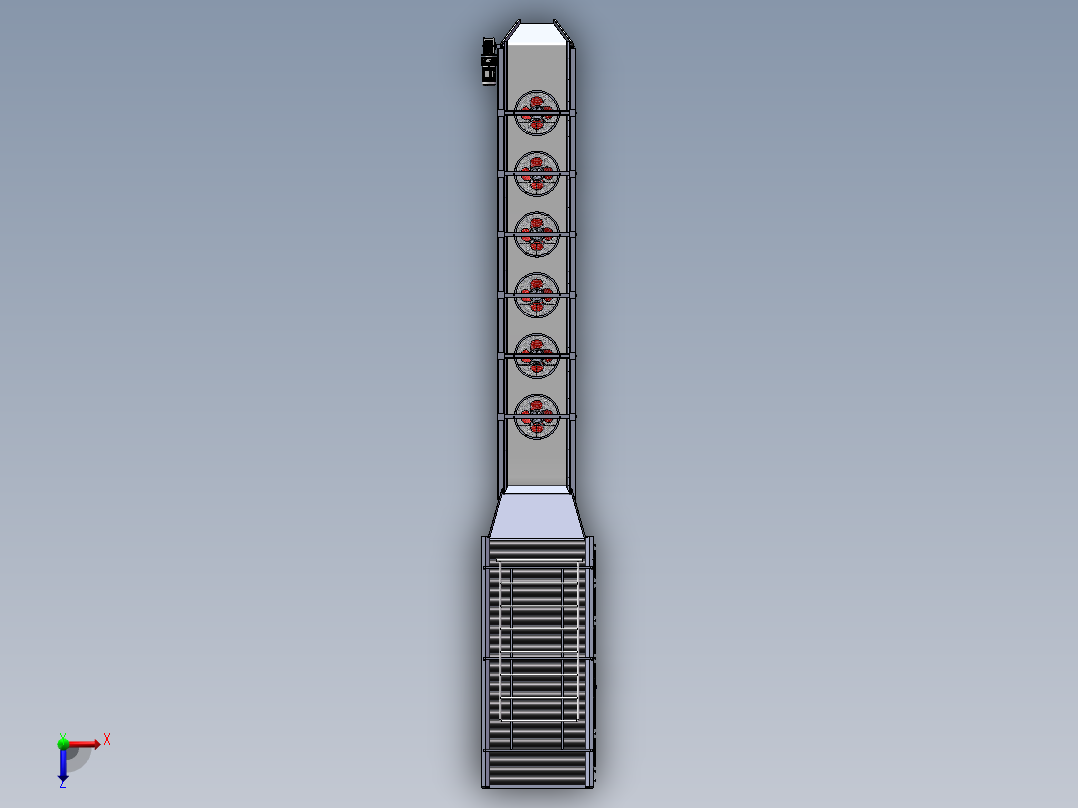 西兰花清洗处理机俯视图