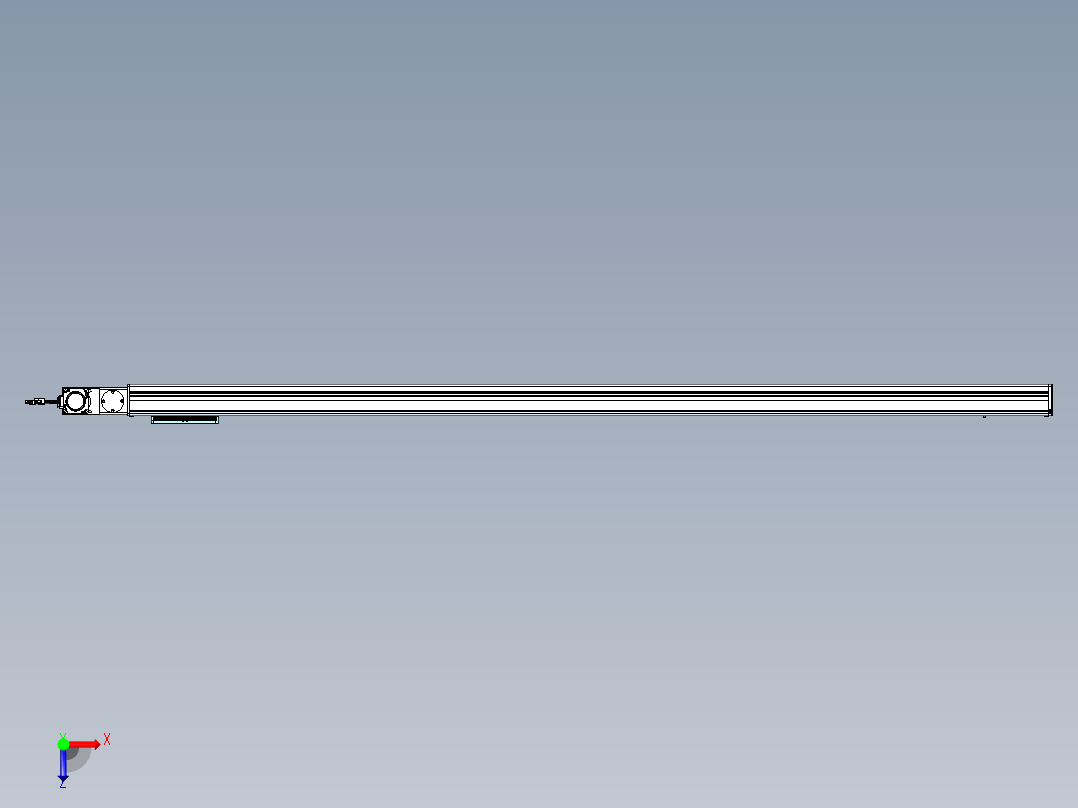 威洛博VBC同步带传动一无尘环境VBC14-L45-S1900-BL-ZP40-C3俯视图