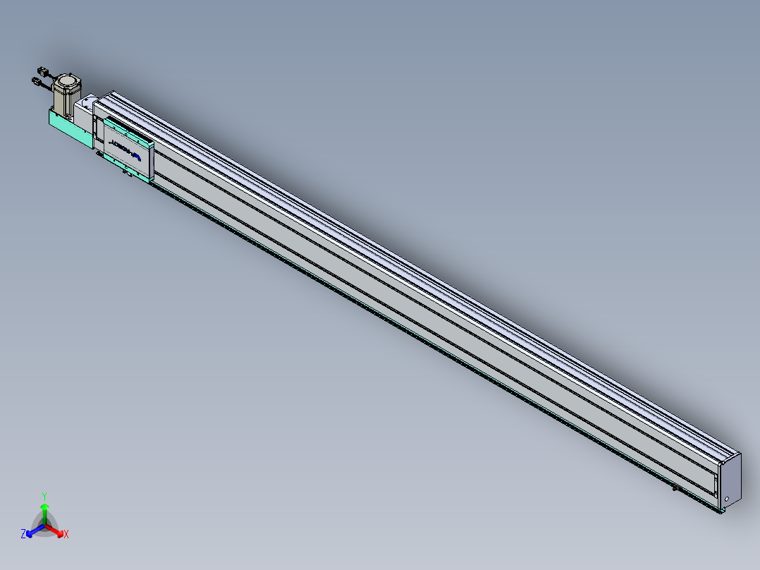 威洛博VBC同步带传动一无尘环境VBC14-L45-S1900-BL-ZP40-C3正等轴测图