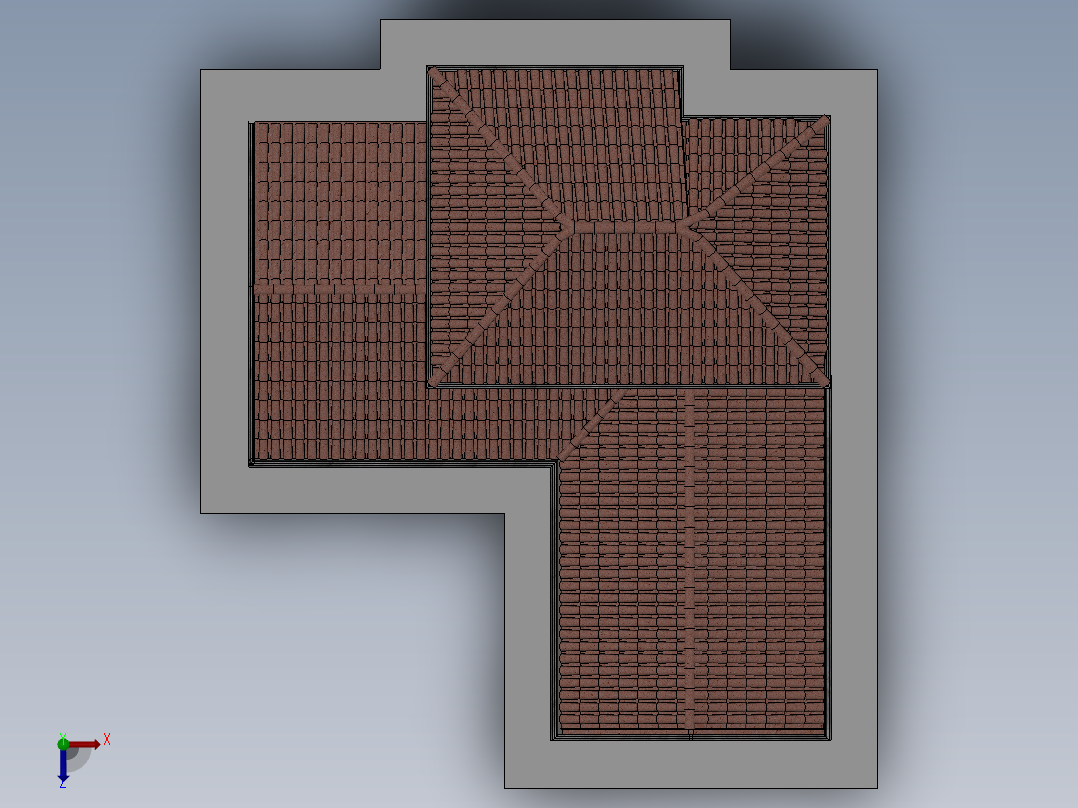 石头房子俯视图