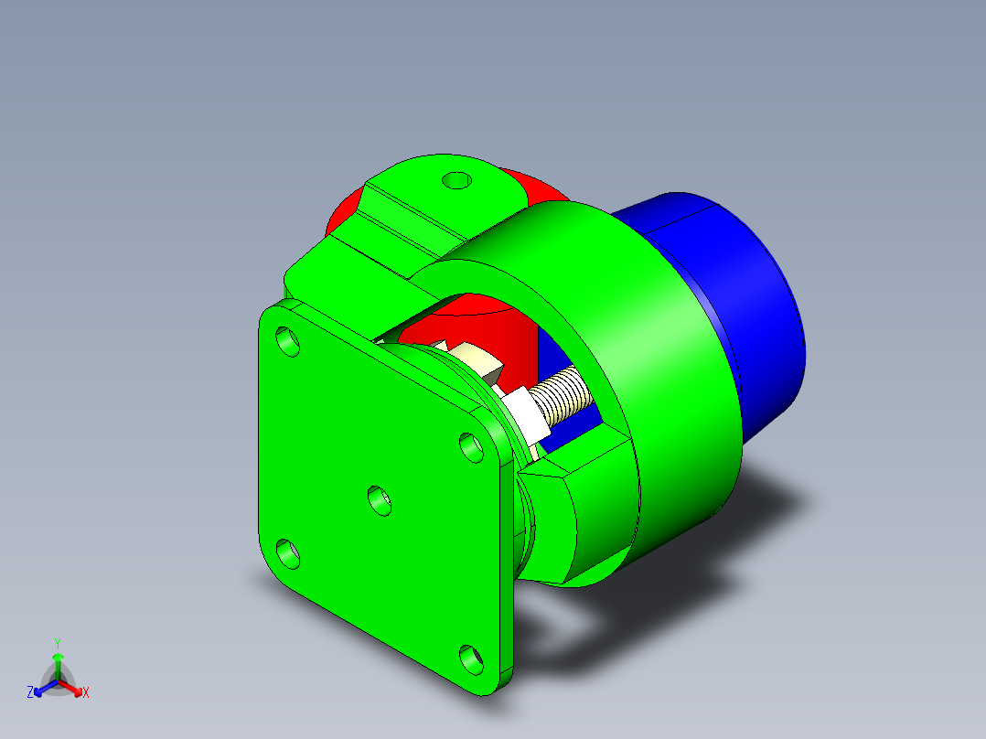 一体式<span style='color: red'>脚轮</span> 福马<span style='color: red'>脚轮</span>3D<span style='color: red'>模型</span>