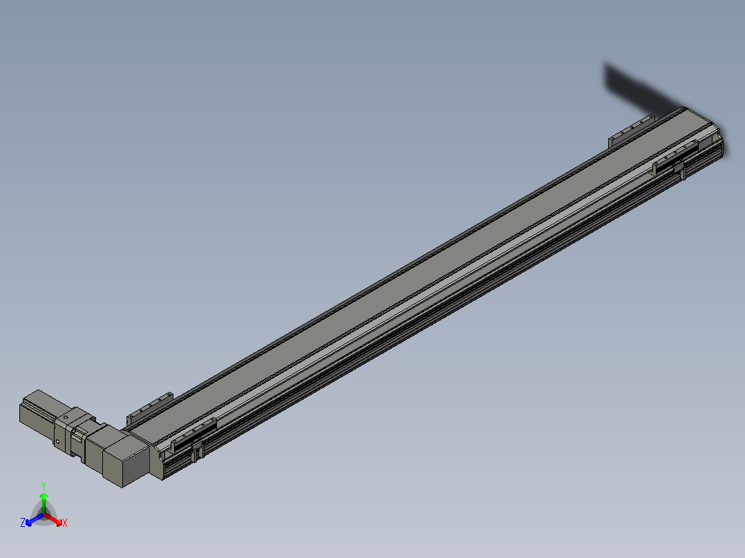 直线模组LHB17-L40-S1700-R(B)设计图纸