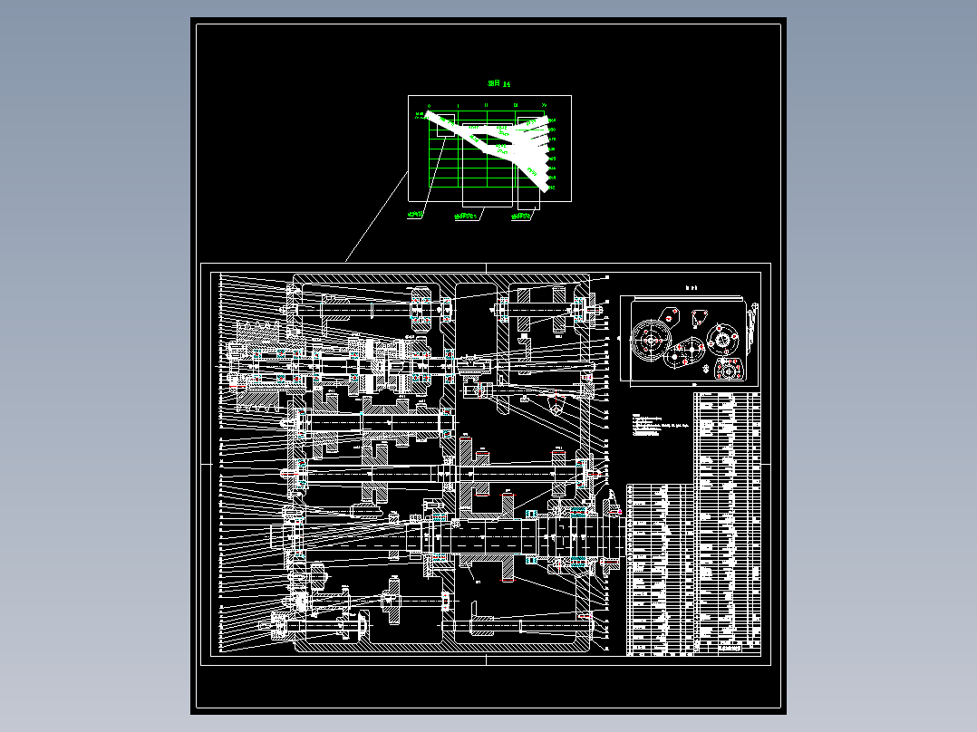 Z011-中型普通车床主轴箱设计【350mm 8级 最低转速212 功率5.5kw 公比1.26】