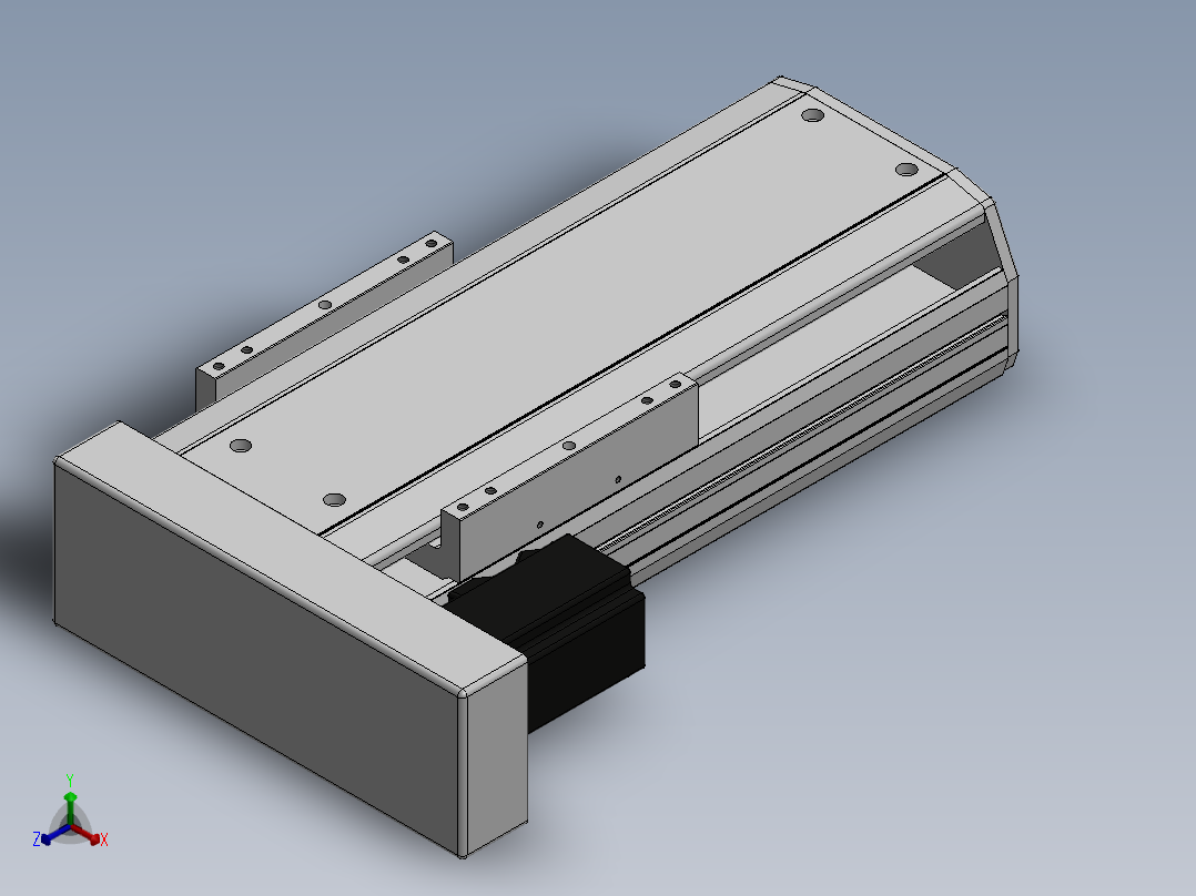 精密模组MY170-T10-150L-BL-P40B-C4-C正等轴测图
