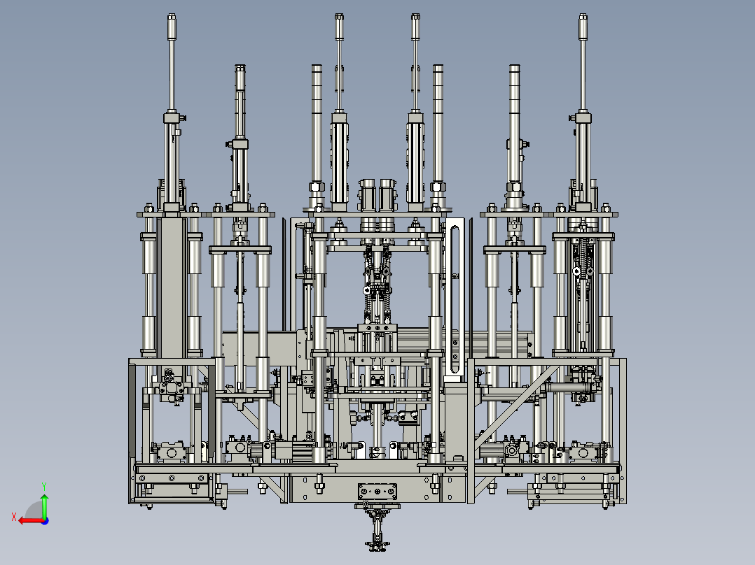 自动锁螺丝机后视图