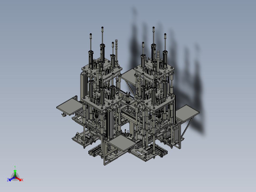 自动锁螺丝机正等轴测图