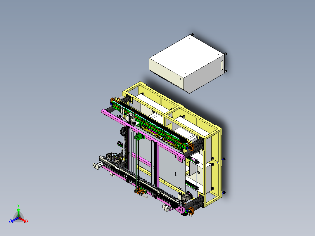 全自动太阳能修边机三维