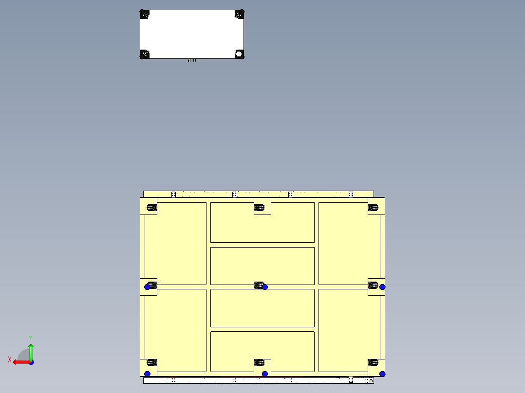 全自动太阳能修边机三维后视图