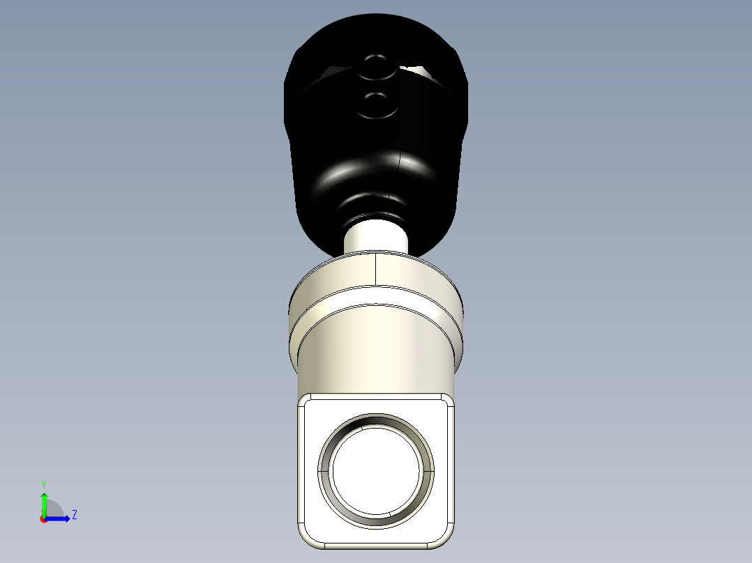 阀门模型-2JS500_50_Q63_G左视图