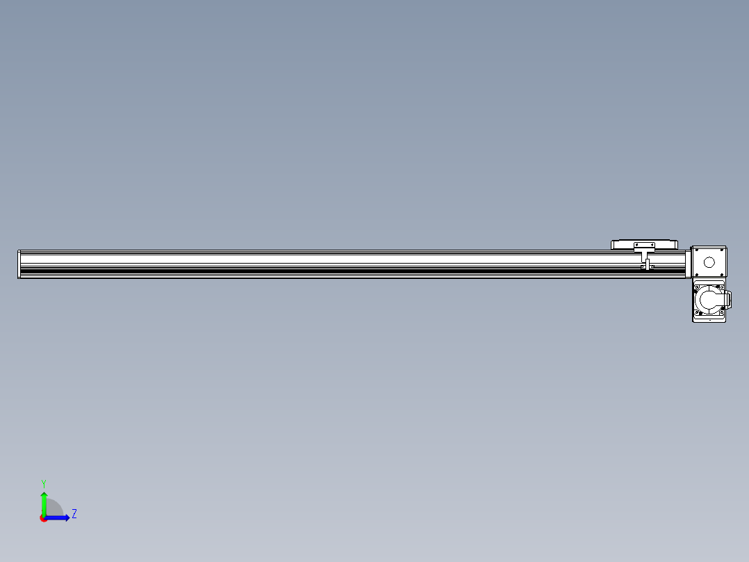 同步带全封闭直线模组TPA-HCB-105D-90-L1100-RP-C-P20-N3左视图