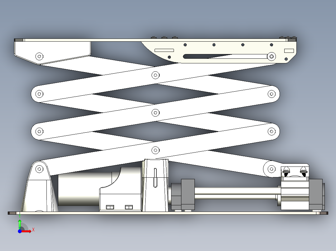 液压升降台模型359829==25前视图