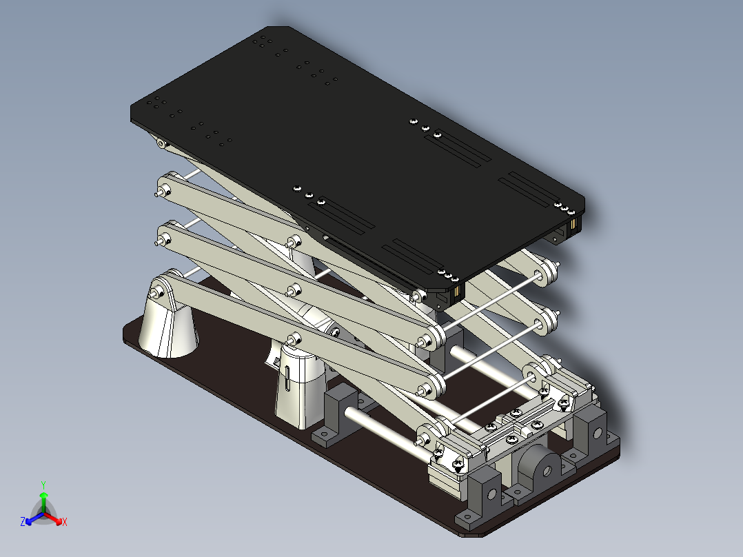 液压升降台模型359829==25正等轴测图