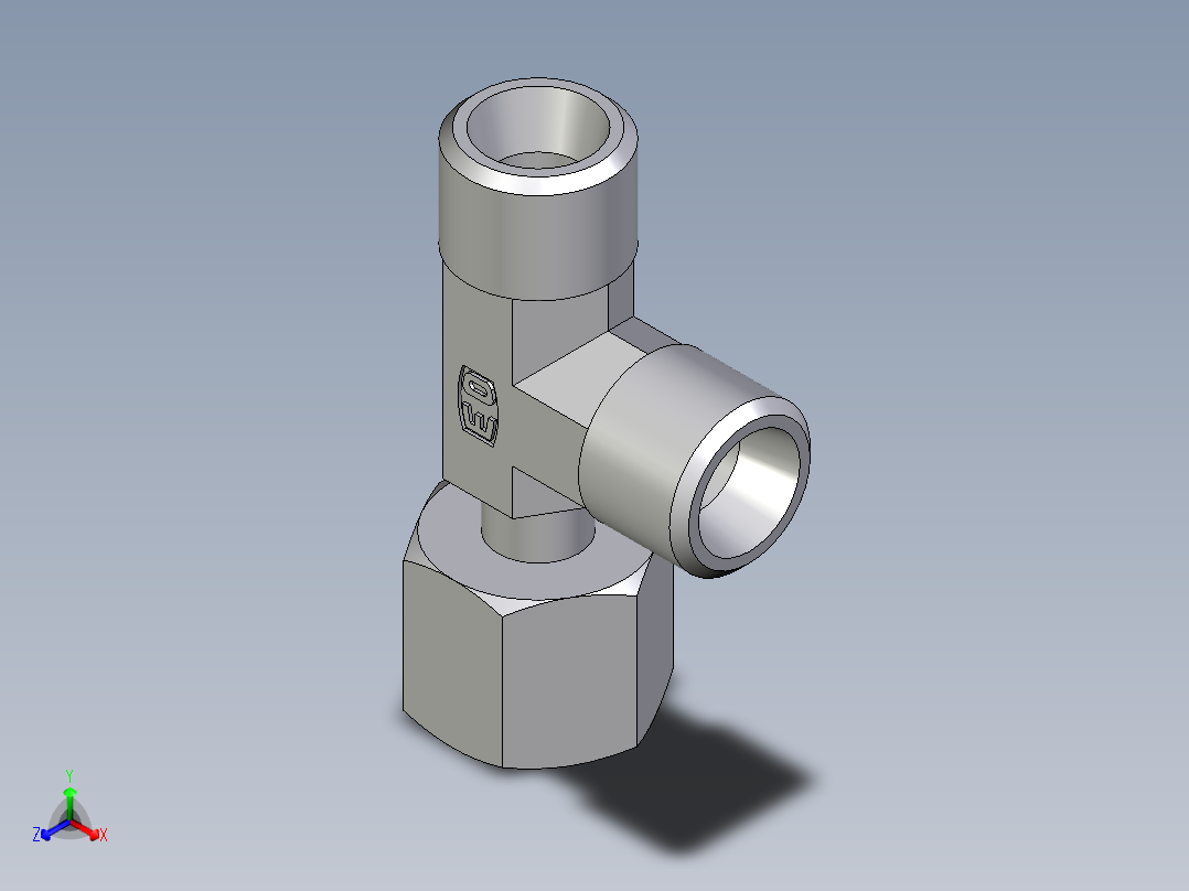 卡套式工业通用硬管接头EO_Standpipe_run_tee_EVL08LOMDCF