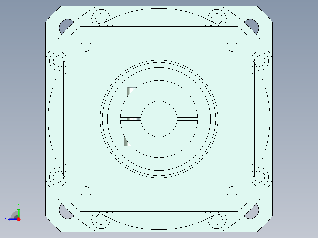 直齿PLX220-L3 35-114.3-200-M12-ZJ.stp右视图