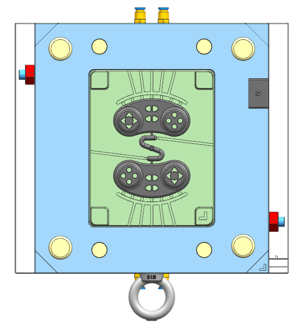 游戏手柄盖注射模具