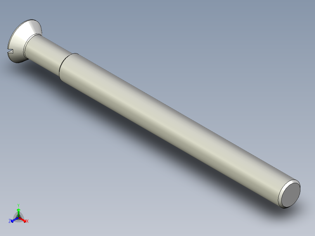 沉头螺钉-Screw_-M20-L240_200-30-3x3-40_-Countersunk_head.stp正等轴测图