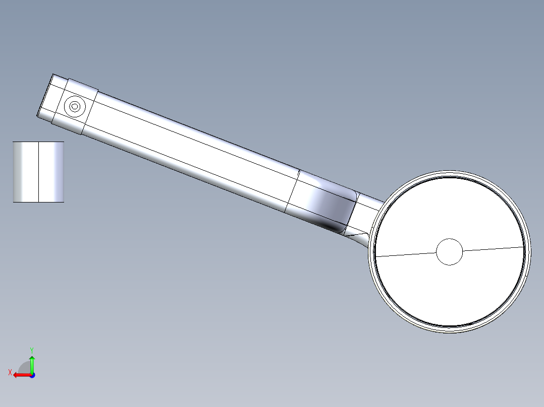 0_月球轮重点采样系统后视图