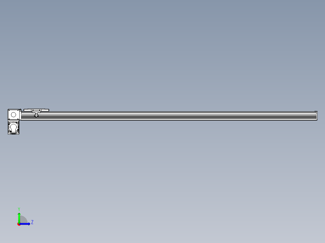 同步带全封闭直线模组TPA-HCB-110D-90-L1550-LP-C-P40-N3左视图