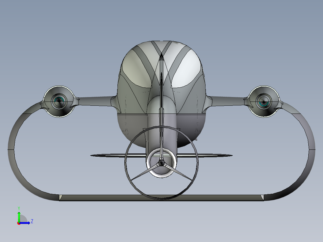 喷射式水轮机左视图