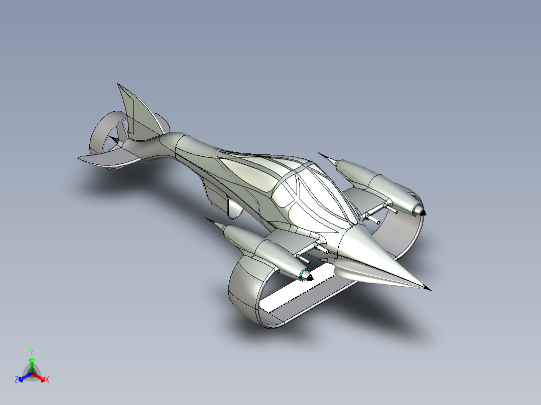 喷射式水轮机正等轴测图